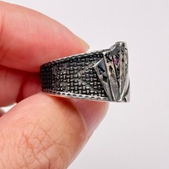 Vintage Royal Flush Poker Sterling Silver Ring Adjustable Size 8.5