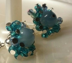 MaryBee Jewelry: Pierced Blue Dangle Earrings 09-01-2020