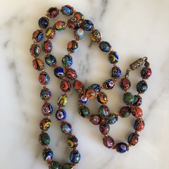 Vintage Murano Millefiori – Venetian Art Glass, Brass 26 in. Beautiful