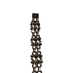 Dated 1957 .830 Silver Signed Erik Svane Swedish Art Deco Bracelet 7.5in #S56/08