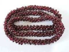 Endless Chain With Braided Garnet 2.9oz/ca.23 5/8in