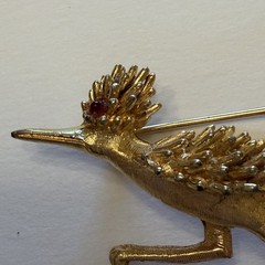 RARE Vintage 1960s Marcel Boucher Roadrunner Brooch Pin – Signed & Numbered