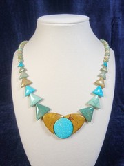 Unique Turquoise Beaded Necklace Desert Rose Trading DTR Jay King