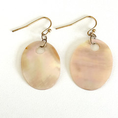 Ladies Vintage Mother Of Pearl Shell MOP Ladies Drop Earrings