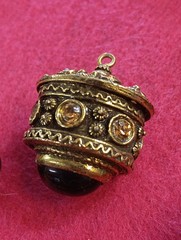 VTG Signed Benedikt NY Renaissance Revival Cabochon Pendants,Earrings, Bracelet
