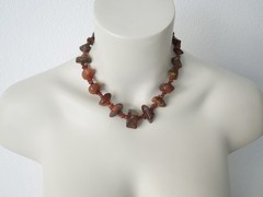 Necklace Chain Raw Baltic Amber Natural Amber 39,3 g/44,5 cm