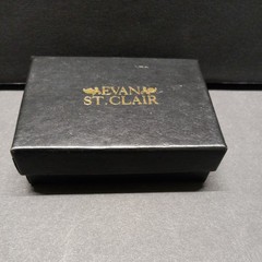 Evan St. Clair 3 Pairs of Gold Tone & Genuine Diamond Dust Clip On Earrings -Box