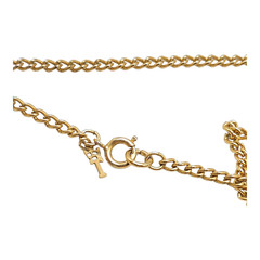 Trifari Long Mariner Link Chain Necklace Spring Ring Closure Gold Tone Vintage