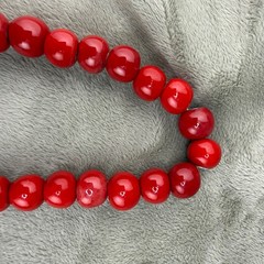Vintage Flying Colors Necklace Watermelon Ceramic Fruit Summer Picnic 25”