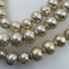 1950s Vintage Faux Pearl RHINESTONE Gold Filigree Bridal Set Earrings & Necklace