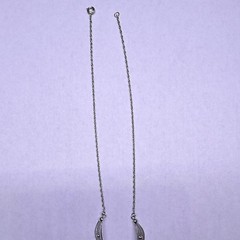 Sorrento Signed Sterling Silver Rope Necklace Teardrop Pendant Blue Oval Stone