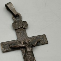 Vintage Old Pawn Sterling Silver Handmade Jesus Crucifix Cross Pendant ~ 2.5″