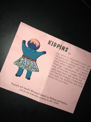 Estate Turquoise w Tie Dye Skirt Polymer Clay KIDPINS Girl Child Charity Pin Bro