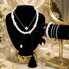 Vintage Trifari Everyday Essentials – 8pc Dainty Layering Jewelry Collection
