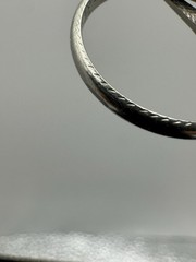 Antique Belais 18K White Gold Wedding Band Ring Size 7.25 Dated 1925