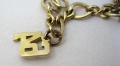 Vintage 12k G.F. Chain Bracelet 6 3/4″ with 5 Mixed Theme Charms