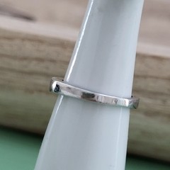Vintage 1950 era Ring Platinum Band 10 Princess Cut Diamonds
