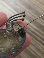 Vintage Sterling Silver 925 Taxco Mexico Abalone Pendant Brooch Unique