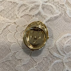 sold Individually – Vintage ornate scarf clips Celluloid metal – Details Below!