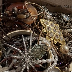 Vintage to Now Jewelry Lot, All Wearable Untested. No Broken. Box A9