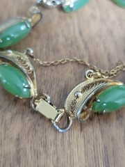 Vintage Sorrento Sterling Silver & Filigree Bracelet & Clip Earrings