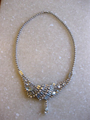 ASTRA BY Joseph Wiesner Asymmetric Necklace w/ Crystals in Varied Shapes
