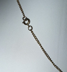 Vintage 15″ Gold Electroplated Natural Leaf Pendant Necklace No Brand Noted