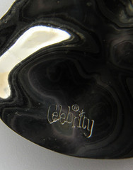 Signed CELEBRITY Silver Tone Abstract Pendant & Sterling Speidel 16″ Chain E2