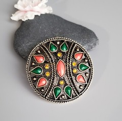 Vintage Emmons Brooch Pendant Large Signed Marked On Back See Pictures VTG