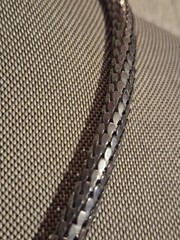 Solid Silver Vintage Snake Linked Flexible Necklace