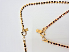 VTG CELEBRITY NY Necklace Bracelet Pink Geode/Pink Druzy w/ Purple Rhinestones