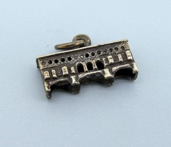 Vintage Ponte Vecchio Bridge Florence Italy 800 Silver Charm
