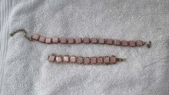 Vintage Coro jewelry from the 1950s or 1960s, featuring pink thermoset lucite…