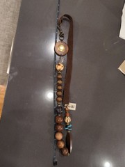 Vintage Boho Chunky Wood Bead Statement Necklace Nordstrom Retail $195 – M64