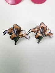 VTG Lot of 6 Pierced Earrings Various Colors and Styles Post Dangle Hook Fashion