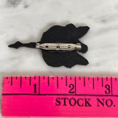 OOAK Handmade BUTTERFLY FAIRY ART BROOCH Artisan Photo Print Jewelry Laser Wood