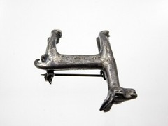 Vintage Alva Studio Silver Plated Pewter Llama Brooch Alpaca Pin 925 13.2 Grams