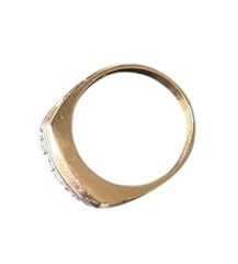 Vintage 14k Diamond Ring. Size 12. Weight is 9.6 Grams. 3- Round Cut .50 TCW.