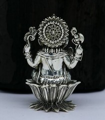 925 sterling silver Gorgeous Lord Ganesha statue, figurine, puja article su212