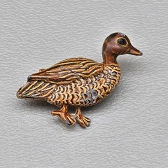 Vintage Brooch Lot Monet JJ Avon Animal Bird Frog Rhinestone 8 Pieces