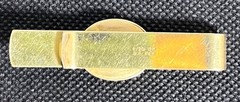 Vintage 1/20 12K GF Onyx & Diamond Cufflinks Tie Bar Set Pitman Keeler MCM