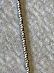 MOM Pendant Sterling Silver With White Pearl Choker Necklace 16” Mother’s Day