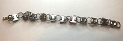 Vintage Semi Precious Gemstone Bracelet Multicolor Assorted 11 Stones 6.5 inches