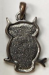Abalone Inlay Owl Pendant 1-1/8″ Tall