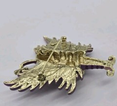 Kirks Folly Felicia Frost Snow Angel Pin Pendant Gold tone Legacy Collection