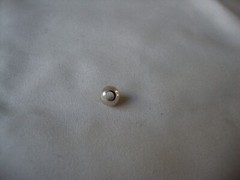 VINTAGE 1980s 8MM ROUND STERLING SILVER 925 FINE CRAFT BEAD W/ 3MM HOLE