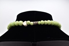 Flying Colors Vintage Pansy Flower Necklace Ceramic Beaded Floral Collar Choker