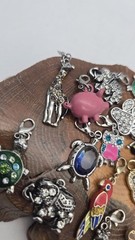 19- Animal,insect, Bird Charms – Parrot Elephant Giraffe Turtle Butterfly Dog ..