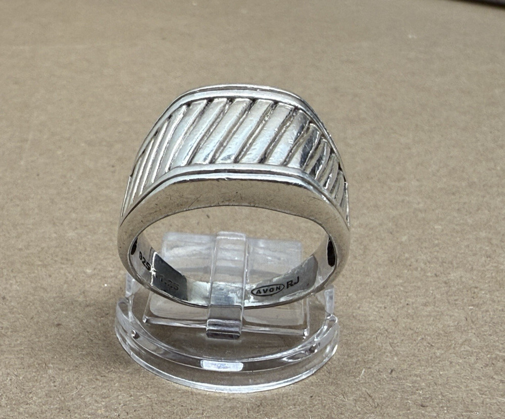 Vintage Sterling Silver RJ Avon Sz 11.25 Ring 7.6g