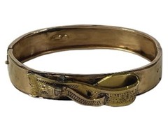 Antique Imperial Russian 14K Gold Bangle Bracelet – 56 Zolotnik Hallmark